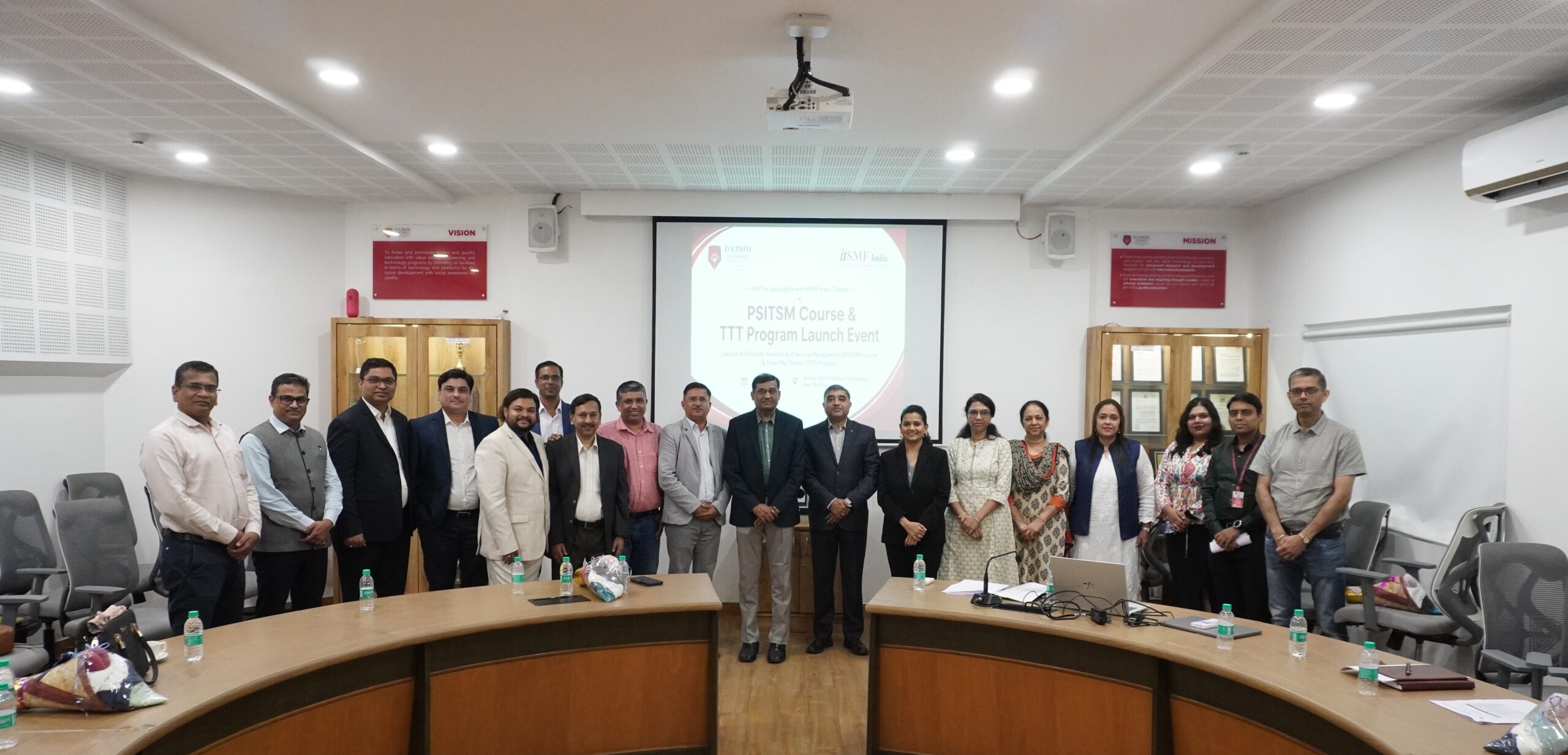 First Industry Aligned Course on IT Service management launched at  Ramrao Adik Institute of Technology (RAIT) in Collaboration with itSMF India Chapter